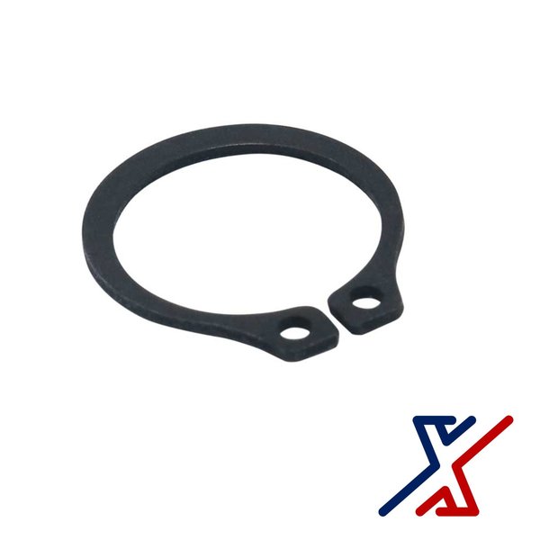 X1 Tools External Retaining Ring, Steel Black Oxide Finish, 1/4 in Shaft Dia, 50 PK X1E-CON-SNA-RIG-0250x50